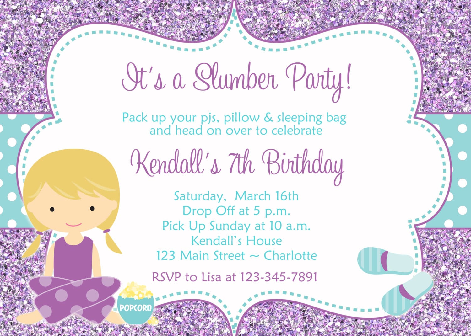 Slumber Party Invites â Gangcraft Net